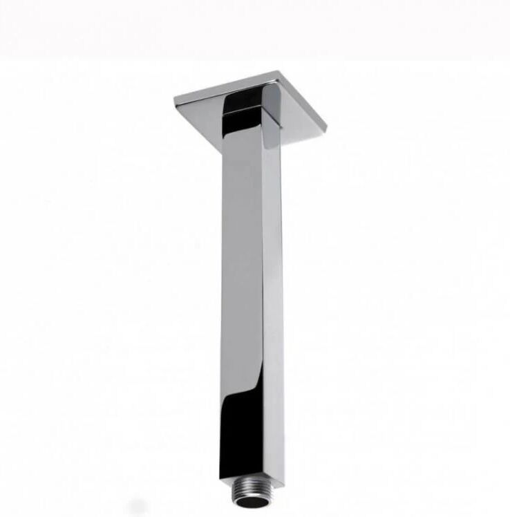 Unbranded Luxury Square Chrome Ceiling Shower Arm