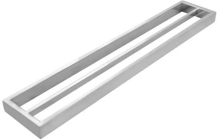 Unbranded Omar Square Chrome Double Towel Rail 600mm