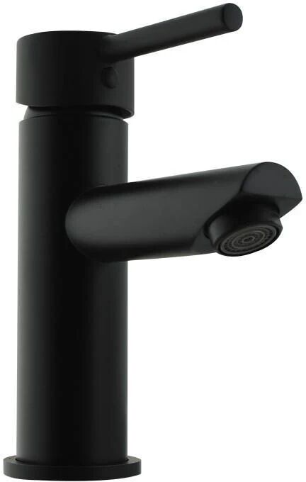 Unbranded Euro Nero Round Matte Black Basin Mixer