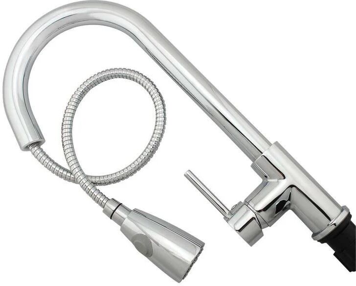 Unbranded Euro Round Chrome Kitchen Pull Out Faucet