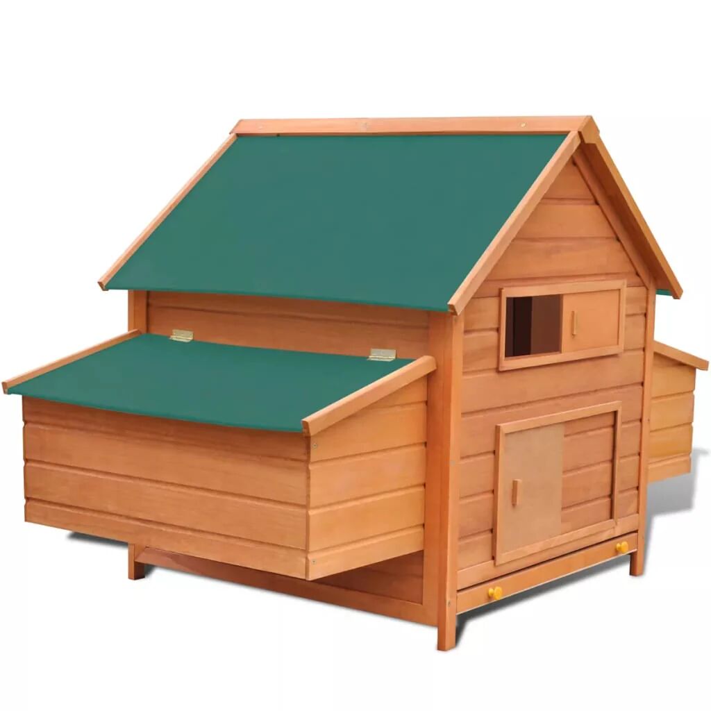 Unbranded Chicken Coop Wood 157 x 97 x 110 Cm