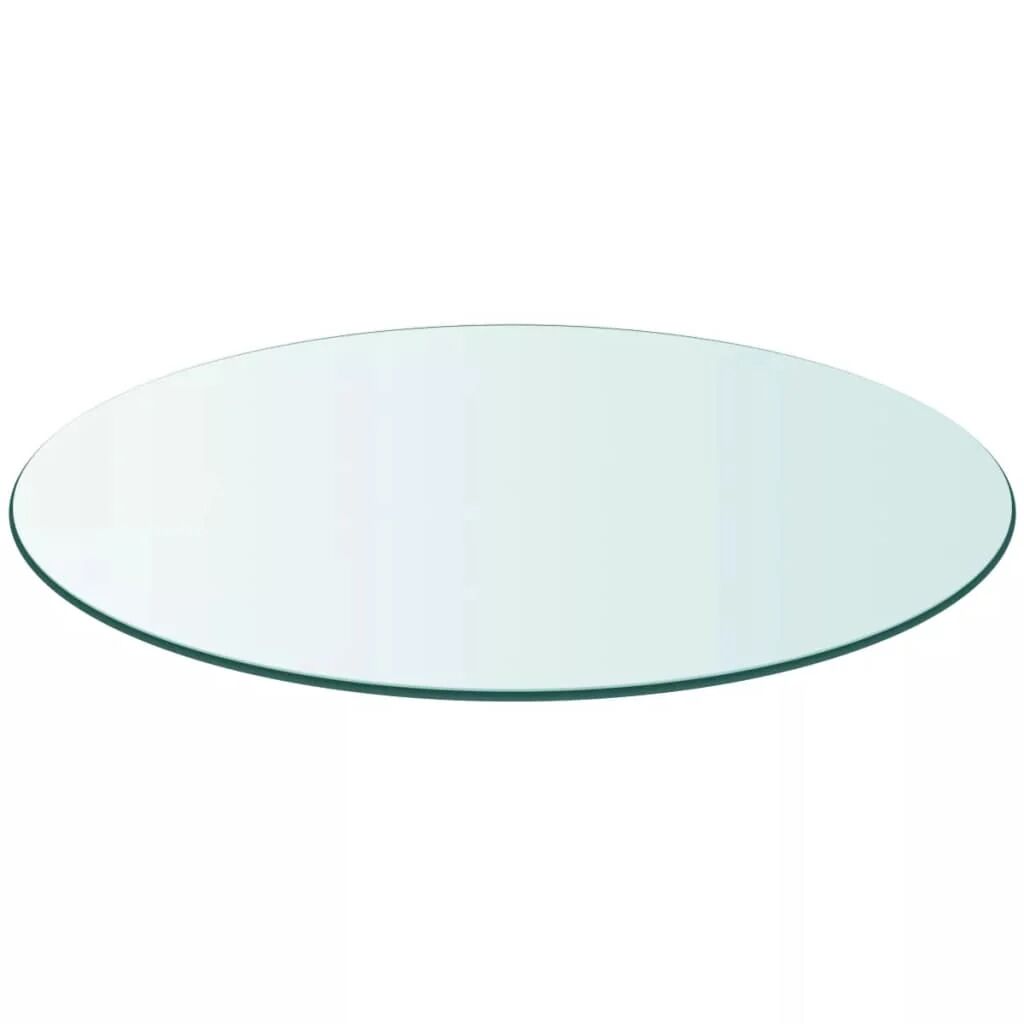 Unbranded Table Top Tempered Glass Round 700 Mm