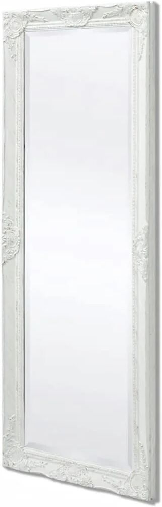 Unbranded Wall Mirror Baroque Style 140 x 50 Cm White