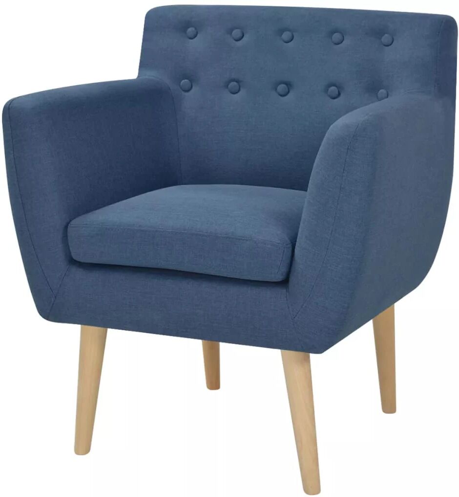 Unbranded Armchair Fabric 67 x 59 x 77 Cm Blue