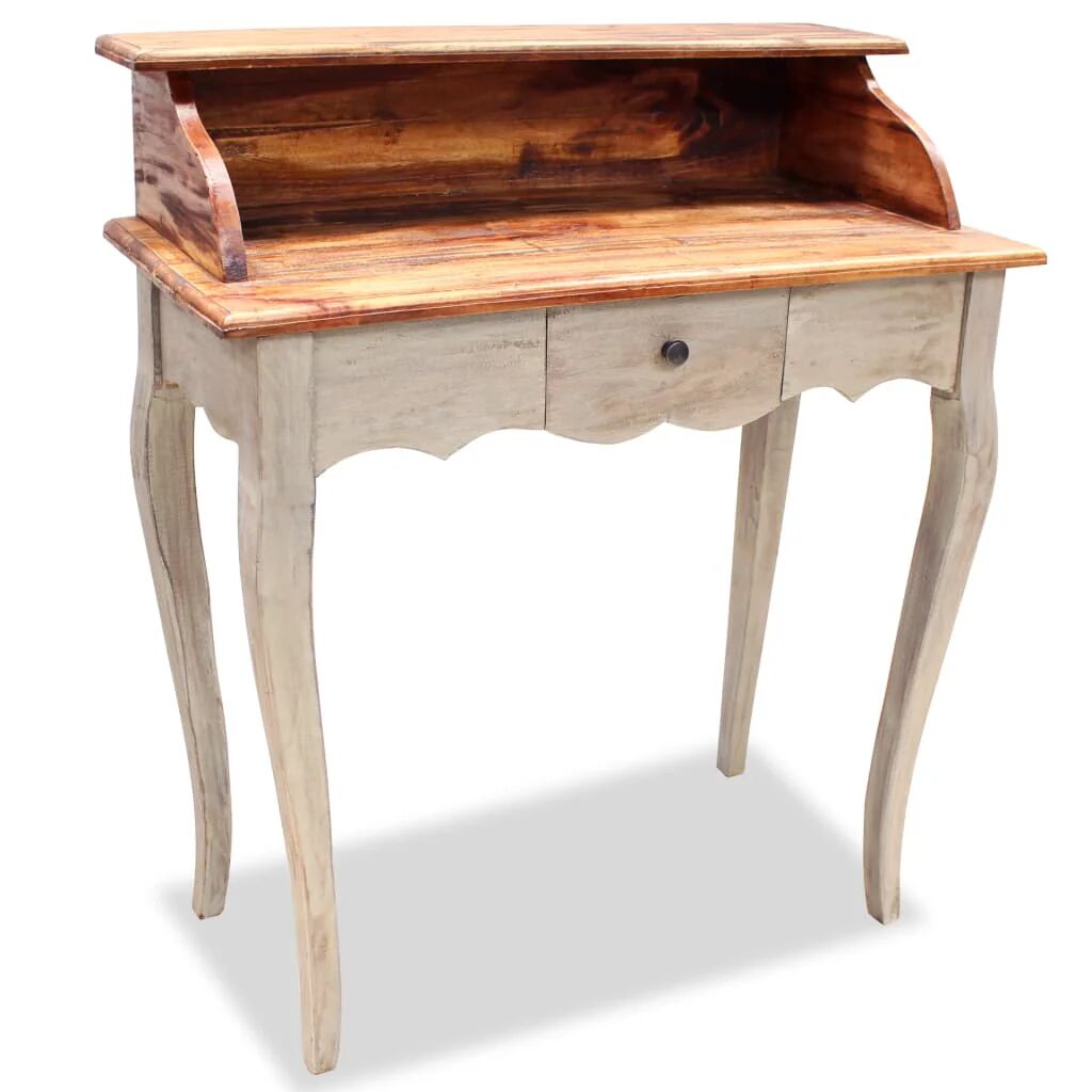 Unbranded Writing Desk Solid Reclaimed Wood 80 x 40 x 92 Cm
