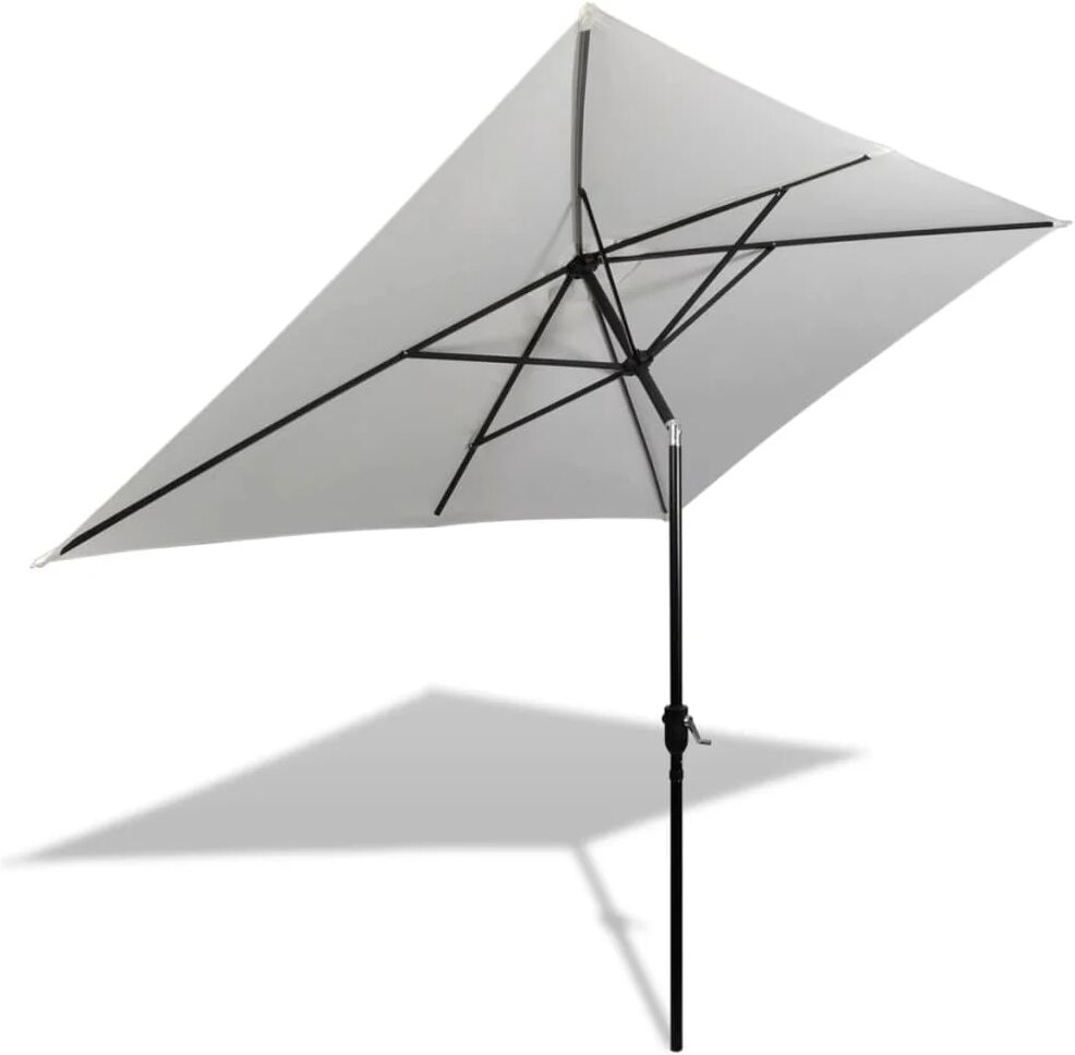 Unbranded Parasol 200 x 300 Cm Sand White Rectangular