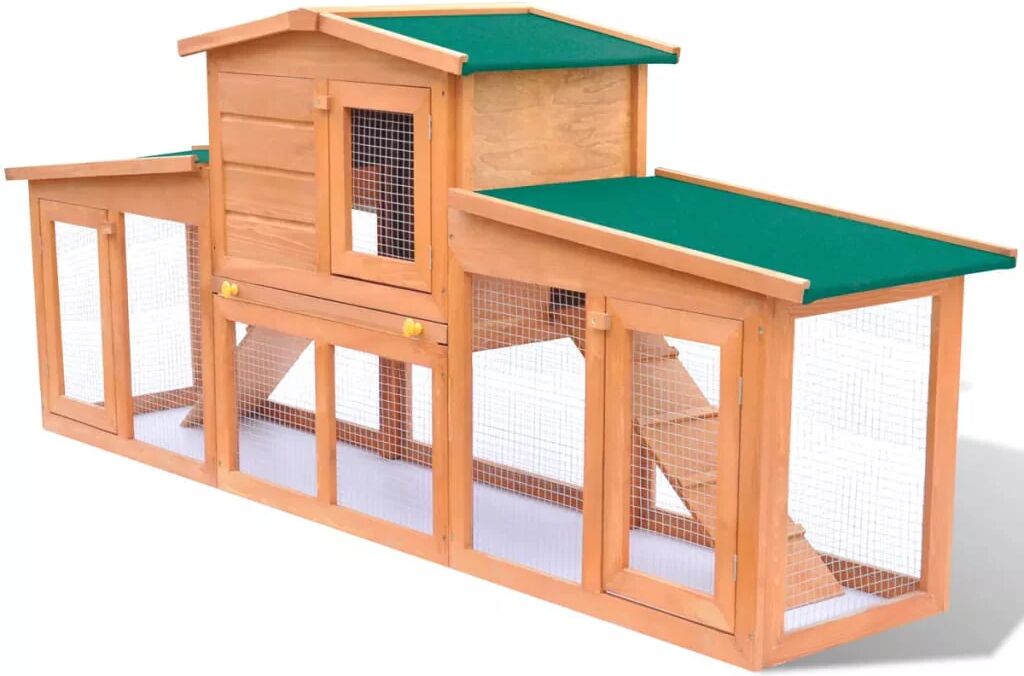 Unbranded Small Animal House Pet Cage With Roofs Wood