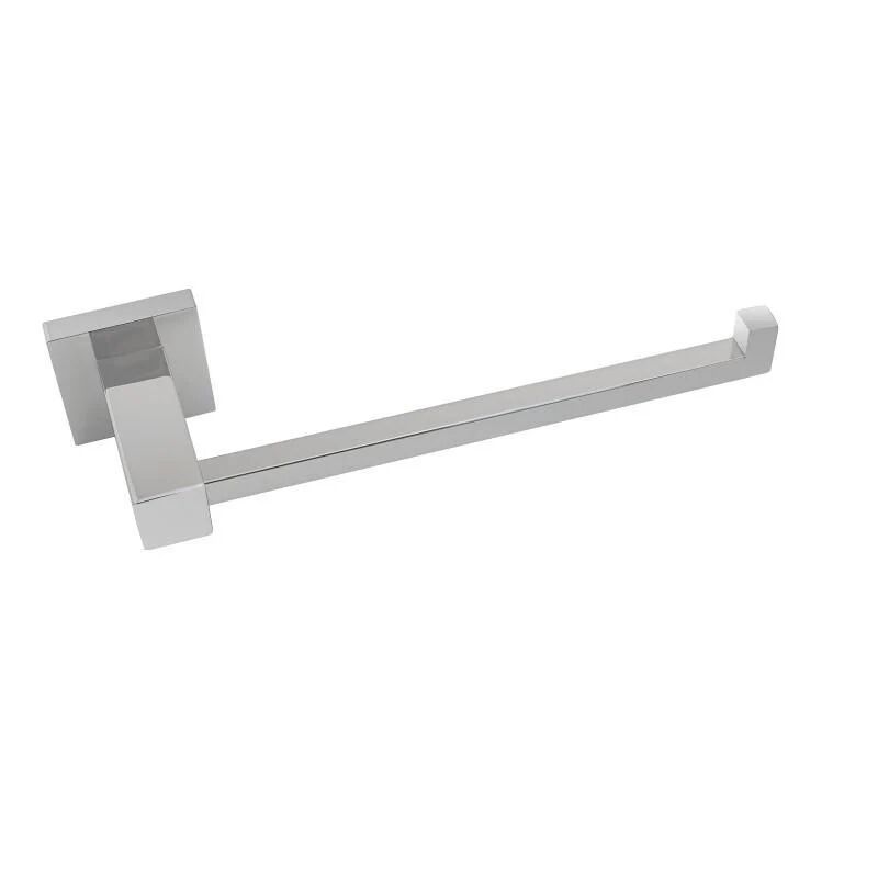Unbranded Gama Square Chrome Towel Hook Ring 250mm