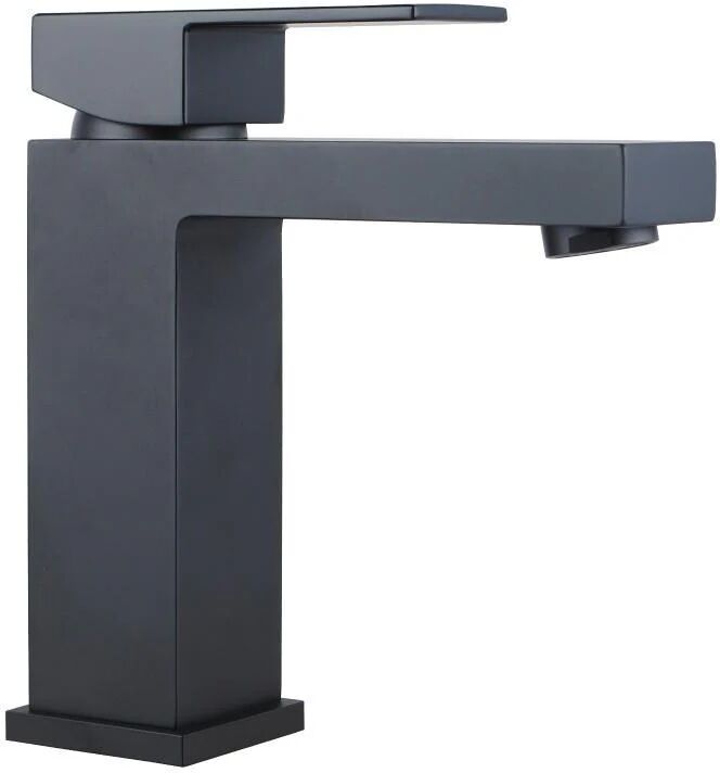 Unbranded Ottimo Nero Square Matte Black Bathroom/Basin Mixer