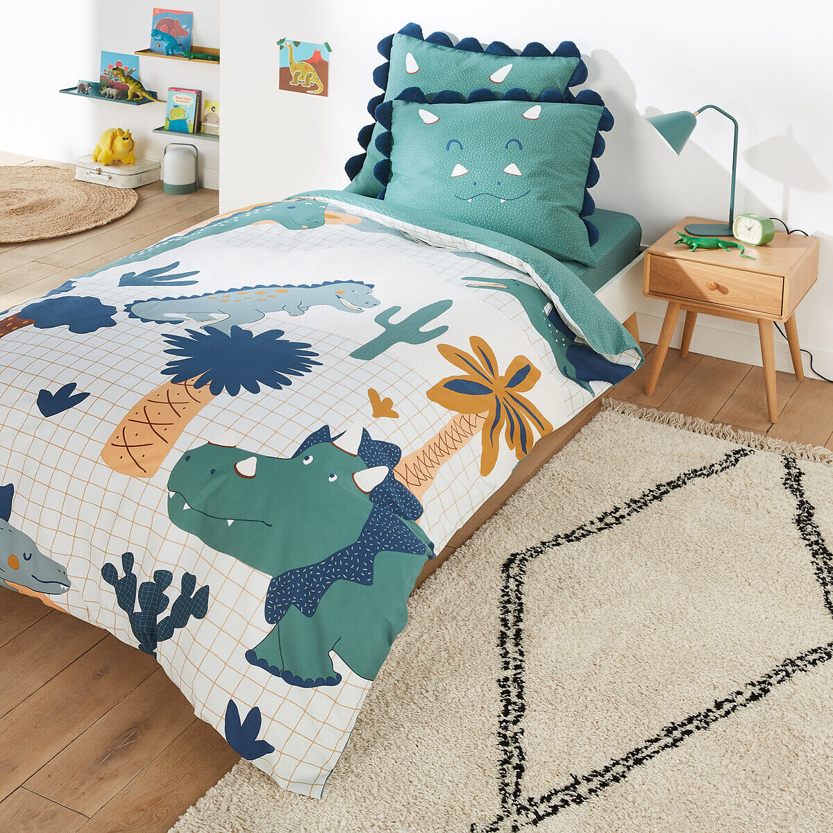 LA REDOUTE INTERIEURS Housse de couette coton, Little Dino