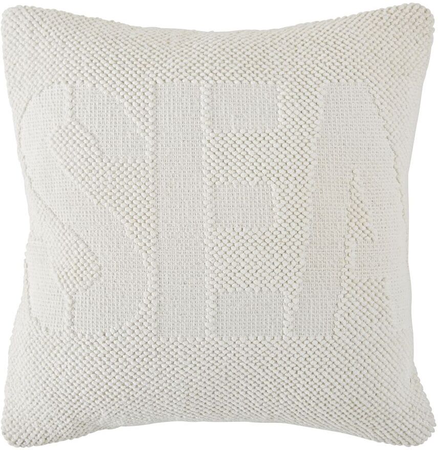 Maisons du Monde Coussin en coton tissé beige effet gros grain 45x45