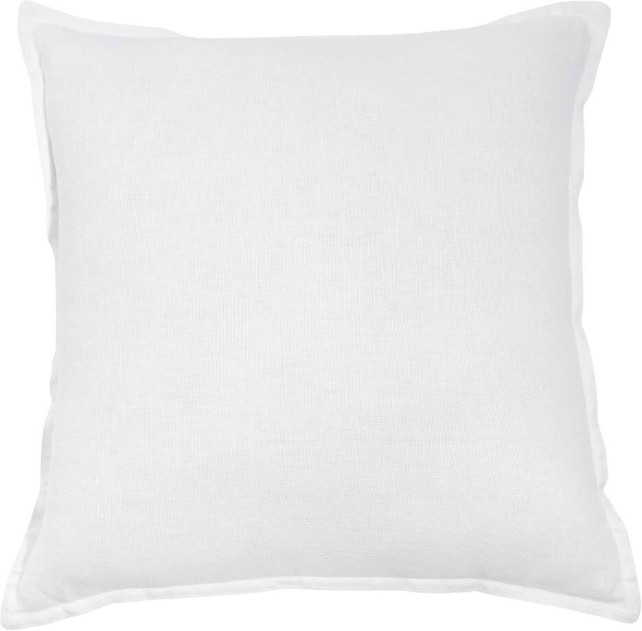 Maisons du Monde Coussin en lin lavé blanc 45x45