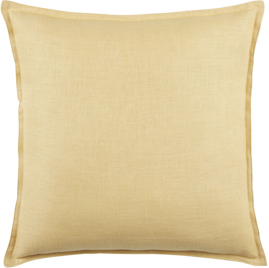 Maisons du Monde Coussin en lin lavé jaune vanille 60x60, OEKO-TEX®