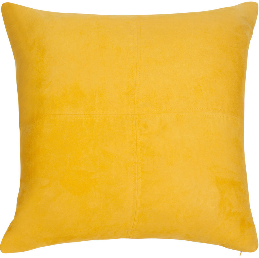 Maisons du Monde Coussin en suédine jaune 60x60