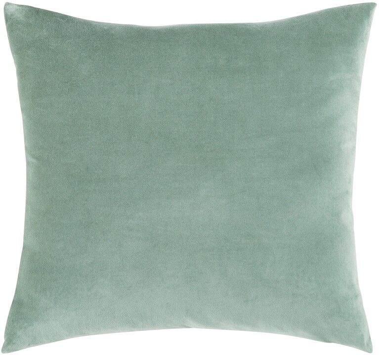 Maisons du Monde Coussin en velours vert tilleul 45x45