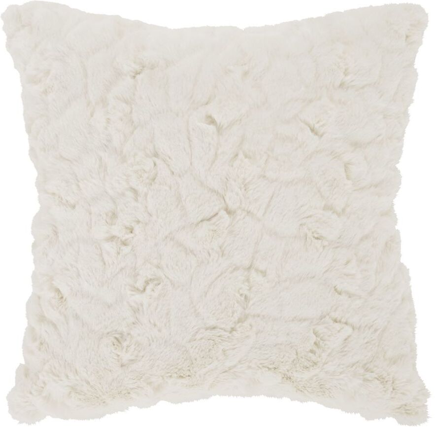 Maisons du Monde Coussin imitation fourrure écrue 45x45