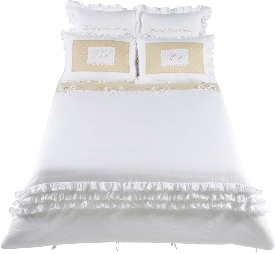 Maisons du Monde Parure de lit en coton blanche 220x240