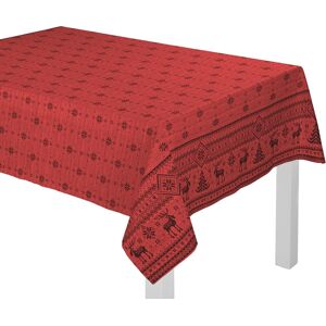 Wirth Tischdecke »ROMO« rot/goldfarben  B/L: 130 cm x 160 cm