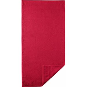 Egeria Handtuch »Madison«, (1 St.), Uni-Programm mit Streifenbordüre, reine... rot