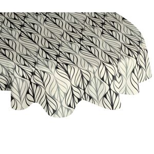 Adam Tischdecke »Wave«, nachhaltig aus Bio-Baumwolle,Made in Germany natur/dunkelgrau/hellgrau  B/L: 145 cm x 145 cm