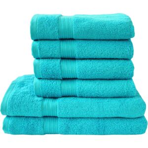 Dyckhoff Handtuch Set »Siena«, (Set, 6 St., 4 Handtücher (50x100 cm)-2... aqua