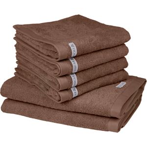 ROSS Handtuch »Sinfonie«, (Set, 6 St., 4 Handtücher (50x100 cm)-2 Badetücher... taupe