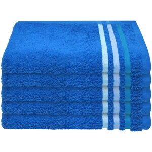Schiesser Gästehandtücher »Skyline Color aus 100 % Baumwolle mit eleganter... Royalblau Größe
