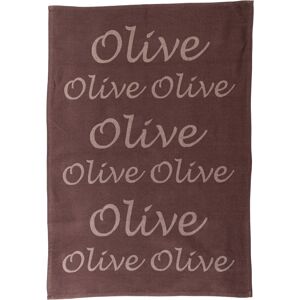 stuco Geschirrtuch »Olive«, (Set, 3 tlg.), Jacquardgewebe braun/natur Größe