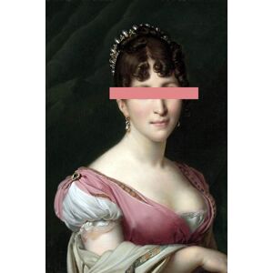 queence Acrylglasbild »Frau« rosa Größe
