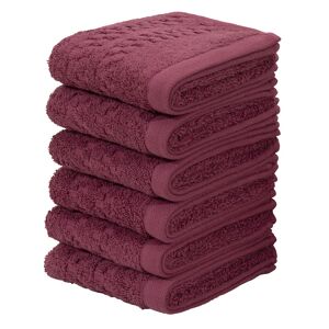 Home affaire Handtuch Set »Regona, Gästehandtücher (30x50cm), flauschig und... bordeau Größe