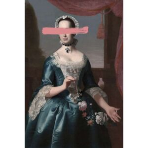 queence Acrylglasbild »Frau« rosa Größe