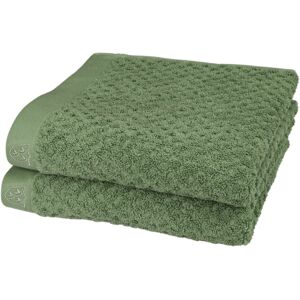 ROSS Handtücher »Harmony«, (2 St.), 100 % Baumwolle piniengrün Größe