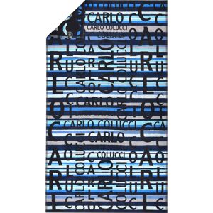 CARLO COLUCCI Strandtuch »Matteo«, (1 St.), in auffälliger Jacquard-Optik und... blau-hellblau Größe