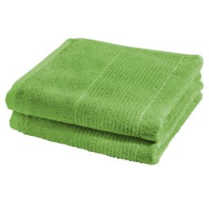 fleuresse Handtücher »2828«, (2 St.), hochwertig und unifarben grün-seegrün Größe