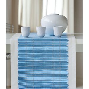 Apelt Tischläufer »3033 Loft Bambusmatte«, (1 St.) blau/weiss Größe B/L: 48 cm x 140 cm