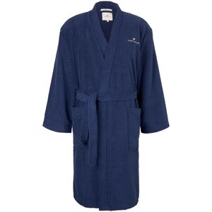 TOM TAILOR unisex Basic Bademantel, blau, Gr. XXL