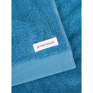 TOM TAILOR unisex Frottier Badetuch, 80x200 cm, blau, Uni, Gr. 80X200