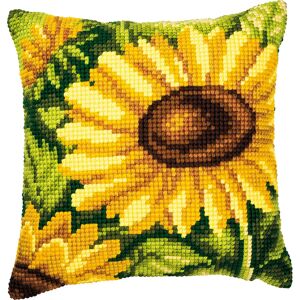 Verachtert Kreuzstichkissen Sonnenblumen - Size: 40 x 40 cm