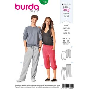 burda Schnitt 7230 Freizeit-Hose Young