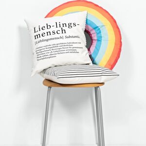 Magma Kissen Eyes Regenbogen 35x50 cm mehrfarbig unisex