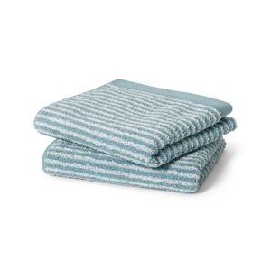 2 hochwertige Handtücher - Tchibo - Hellblau Baumwolle 2x  unisex