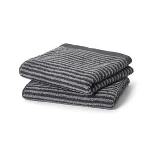 2 hochwertige Handtücher - Tchibo - Anthrazit Baumwolle 2x  unisex