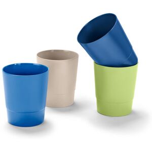 4 Kunststoff-Trinkbecher - Tchibo - Dunkelblau Polypropylen 1x  unisex