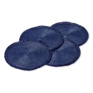 4 Platzsets - Tchibo - Blau Polyester   unisex