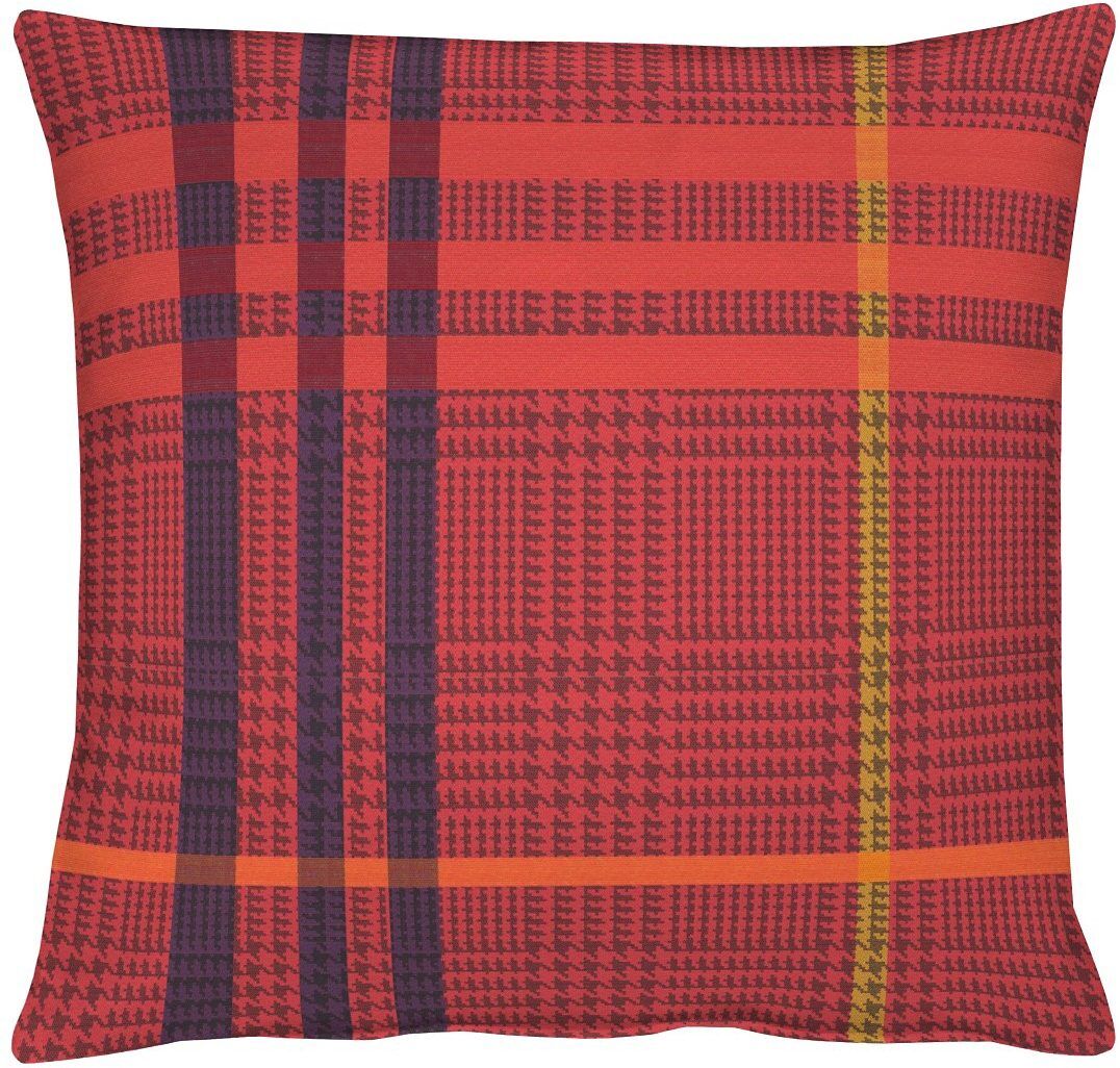 Apelt Kissenhülle »Tartan«, (1 St.) rot  1x 49x49 cm