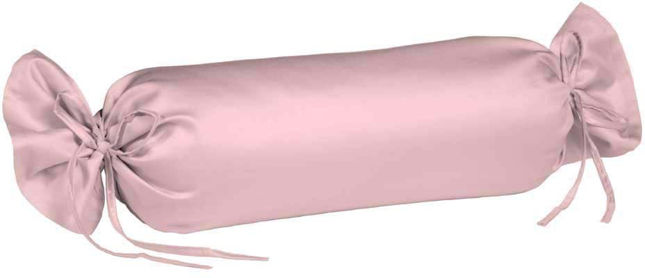 fleuresse Nackenrollenbezug »Colours«, (2 St.), aus feinstem Mako-Satin rosa  2x 15x40 cm