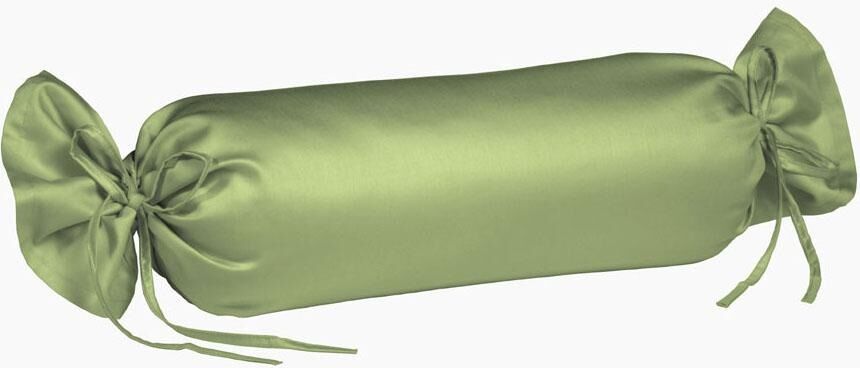 fleuresse Nackenrollenbezug »Colours«, (2 St.), aus feinstem Mako-Satin grün  2x 15x40 cm