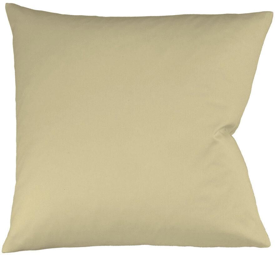 fleuresse Kissenbezug »Colours«, (2 St.), aus feinstem Mako-Satin beige  2x 40x40 cm