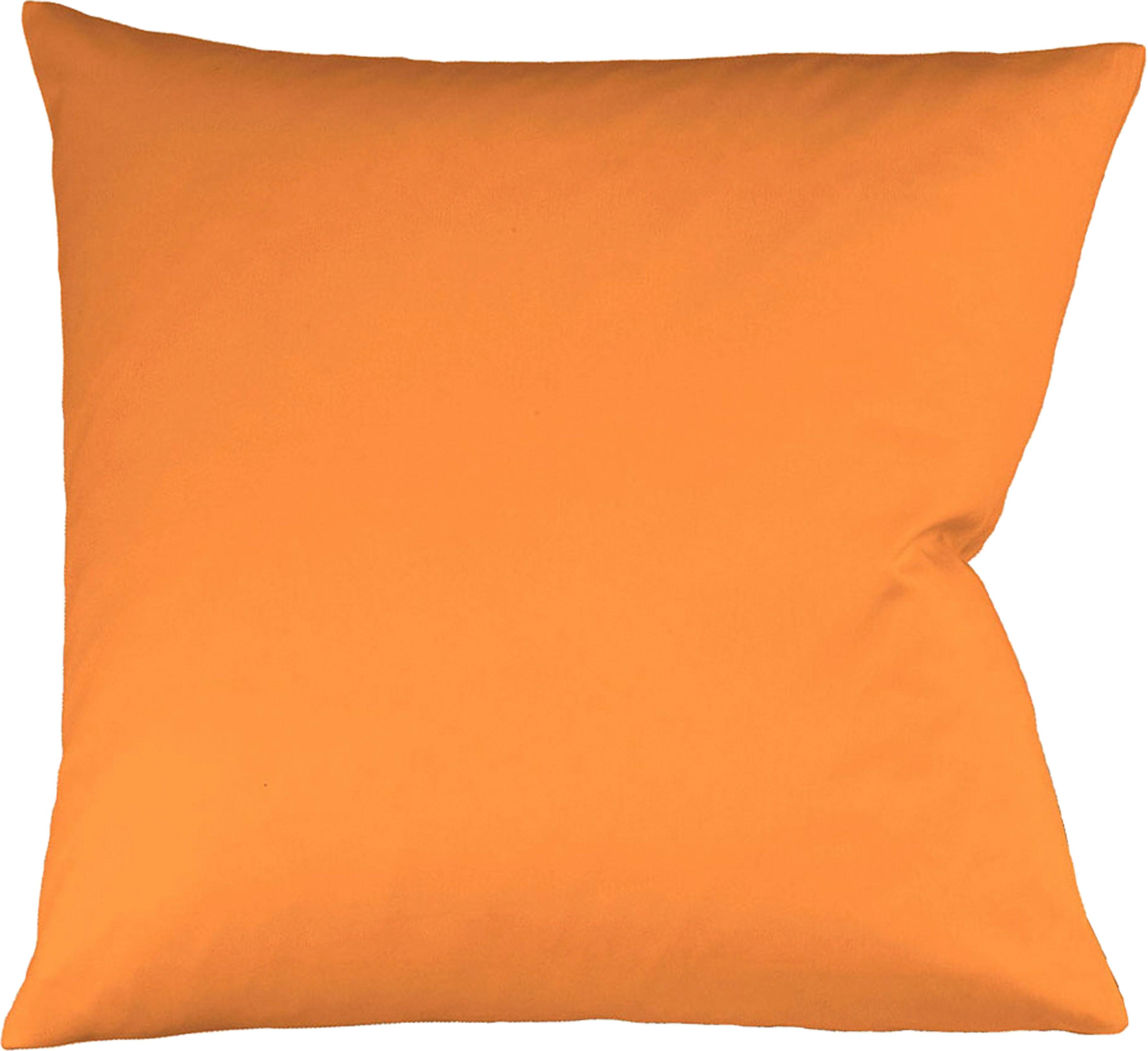 fleuresse Kissenbezug »Colours Interlock Jersey«, (2 St.), in bügelfreier... orange  2x 80x80 cm