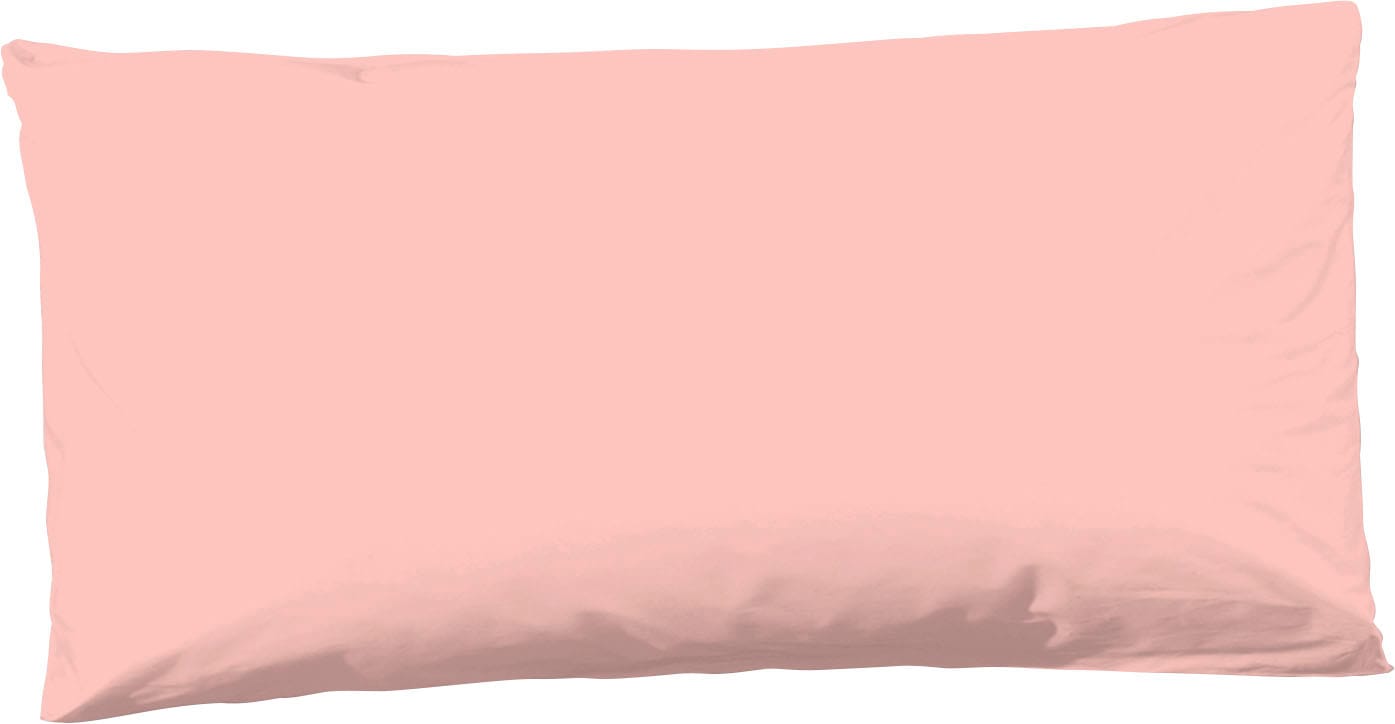 hip Kissenhülle »Uni D«, (1 St., 1 40x80 cm Kissenhülle), 100% Baumwolle/ Satin rosa  1x 80x40 cm